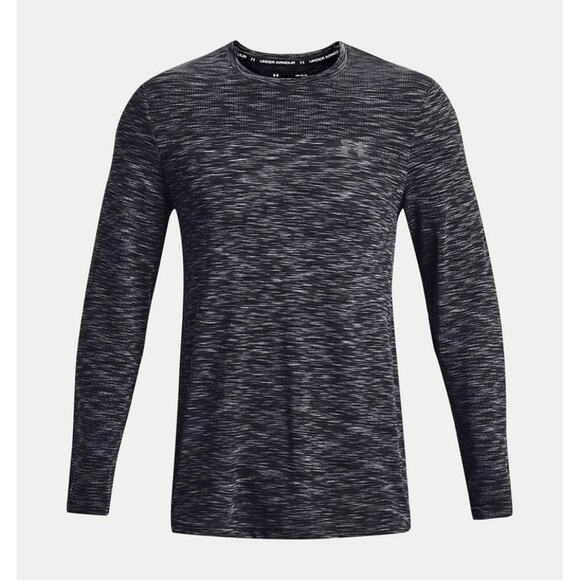 NWT Under Armour Men's UA Seamless Long Sleeve Tee in Pitch Grey sz Medium - Picture 1 of 5